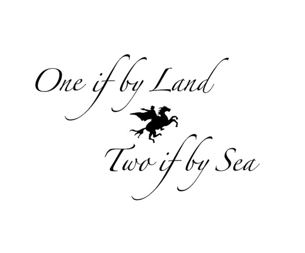 one if by land two if by sea new york ny logo 1