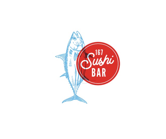 167 sushi bar charleston sc logo 1